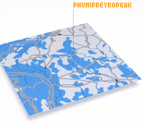 3d view of Phumĭ Prey Rôpeăk