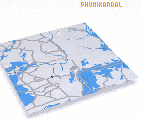 3d view of Phumĭ Kândal