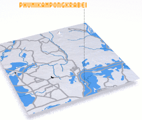 3d view of Phumĭ Kâmpóng Krâbei