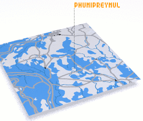 3d view of Phumĭ Prey Mul