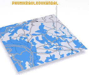 3d view of Phumĭ Kraôl Koŭ Kândal