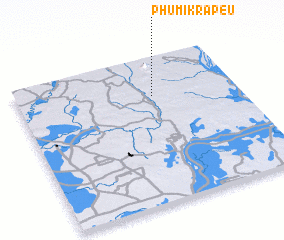 3d view of Phumĭ Krâpeu