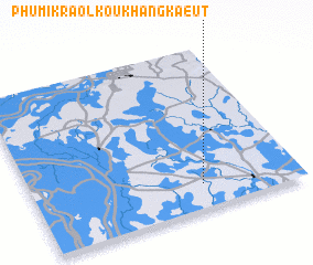 3d view of Phumĭ Kraôl Koŭ Khang Kaeut