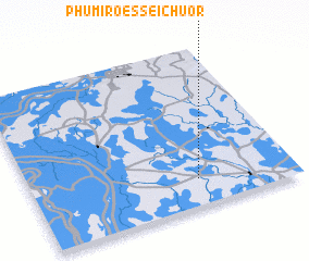 3d view of Phumĭ Rœssei Chuŏr