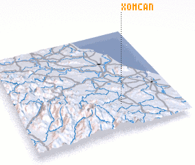 3d view of Xóm Cân