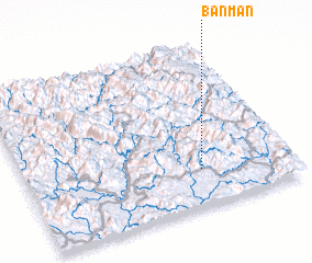 3d view of Bản Man