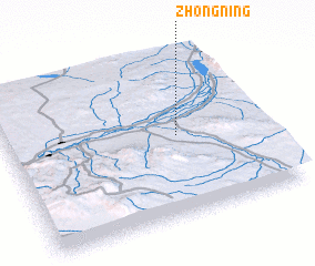 3d view of Zhongning