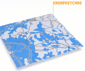 3d view of Khŭm Prey Chhô