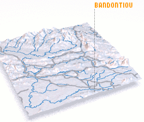 3d view of Ban Dontiou