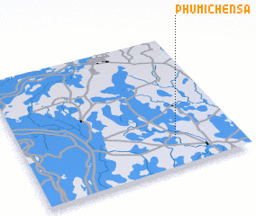 3d view of Phumĭ Chĕn Sâ