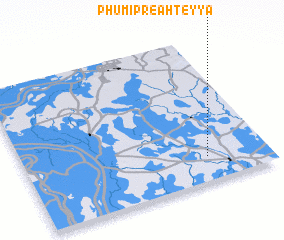 3d view of Phumĭ Preăh Teyya