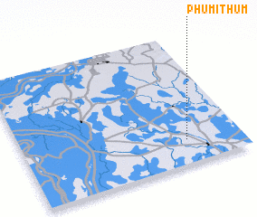 3d view of Phumĭ Thum