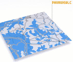 3d view of Phumĭ Véal (2)