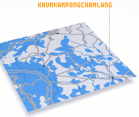 3d view of Khŭm Kâmpóng Châmlâng