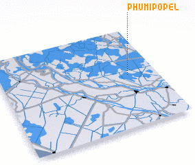 3d view of Phumĭ Pôpél