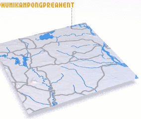 3d view of Phumĭ Kâmpóng Preăh Ĕnt