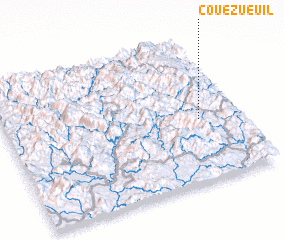 3d view of Coue Zueuil