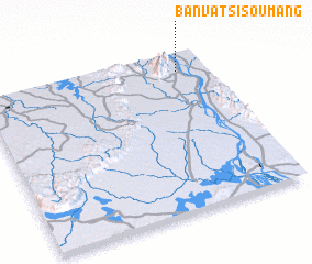 3d view of Ban Vat Sisoumang