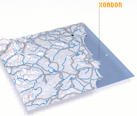 3d view of Xóm Ðon