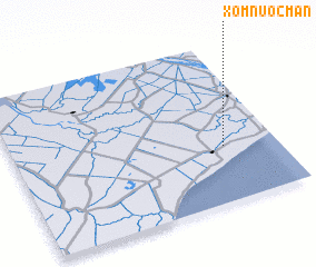 3d view of Xóm Nước Mặn