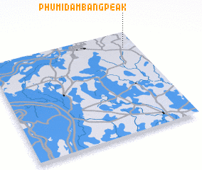 3d view of Phumĭ Dâmbâng Peăk