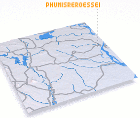 3d view of Phumĭ Srê Rœssei