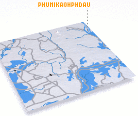 3d view of Phumĭ Kaôh Phdau