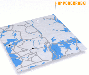 3d view of Kâmpóng Krâbei