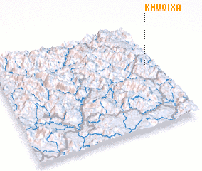 3d view of Khuổi Xả