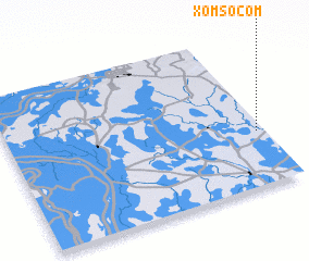 3d view of Xóm Sóc Ôm