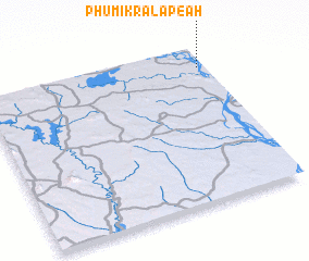 3d view of Phumĭ Krâla Peăh