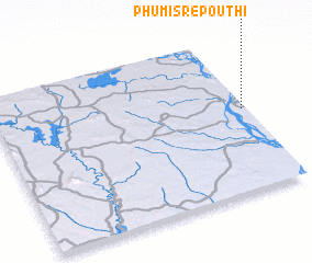 3d view of Phumĭ Srê Poŭthĭ