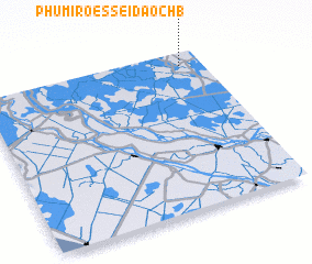 3d view of Phumĭ Rœssei Daôch (1)