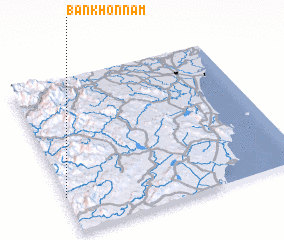 3d view of Bản Khon Nam