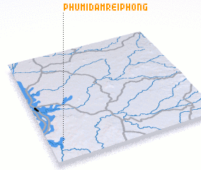 3d view of Phumĭ Dâmrei Phŏng