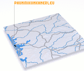 3d view of Phumĭ Nĭkôm Khmêr Leu