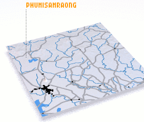 3d view of Phumĭ Sâmraông