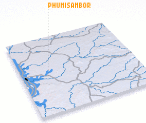 3d view of Phumĭ Sâmbor