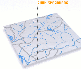 3d view of Phumĭ Srê Ândêng