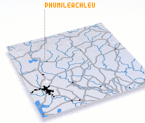 3d view of Phumĭ Léach Leu