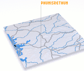 3d view of Phumĭ Srê Thum