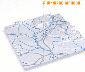 3d view of Phumĭ Kânchăn Koŭk