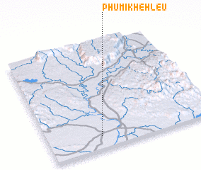 3d view of Phumĭ Khêh Leu