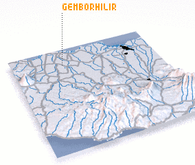 3d view of Gembor-hilir