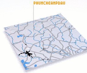 3d view of Phum Chéam Pdau