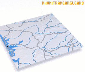 3d view of Phumĭ Trâpeăng Leăk (1)