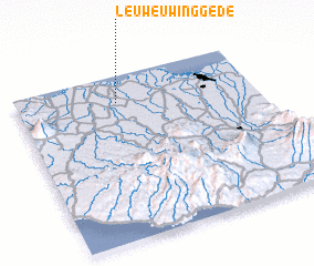 3d view of Leuweuwing-gede
