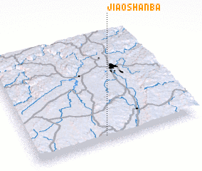 3d view of Jiaoshanba