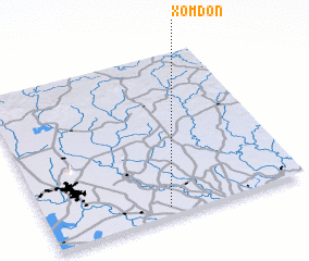 3d view of Xóm Ðồn