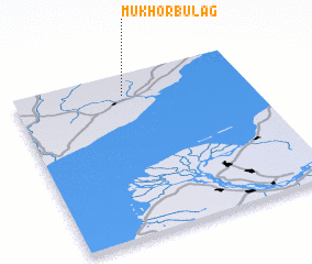 3d view of Mukhor-Bulag